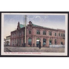 PUNTA ARENAS MAGALLANES MUNICIPALIDAD CHILE ANTIGUA TARJETA POSTAL